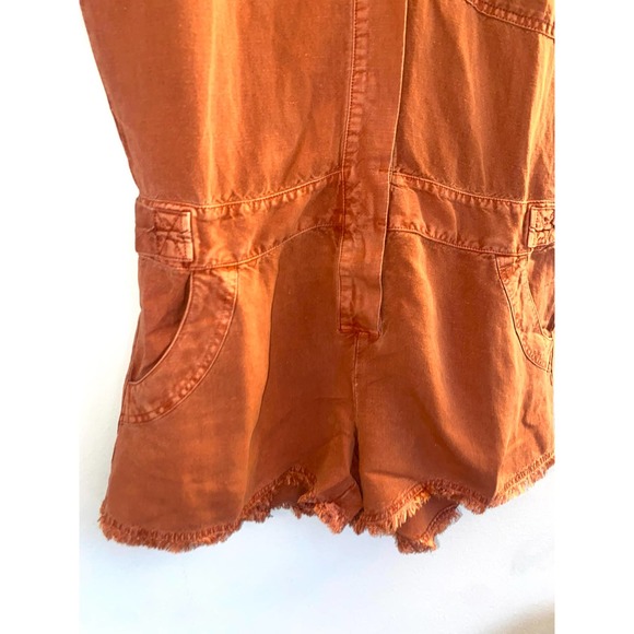 Young fabulous & broke Felix raw edge romper cute orange medium 0003 - Picture 4 of 11